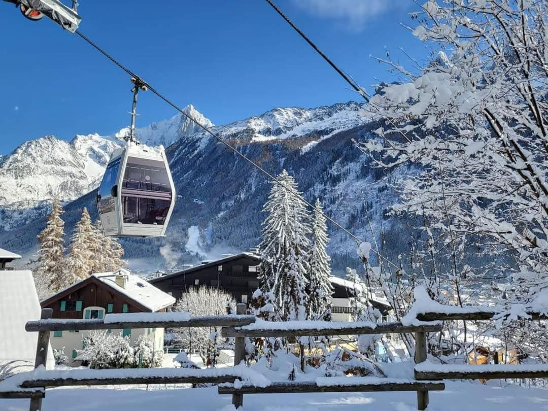 Happy Moose - Cosy Mont Blanc View Apartment Chamonix ภายนอก รูปภาพ